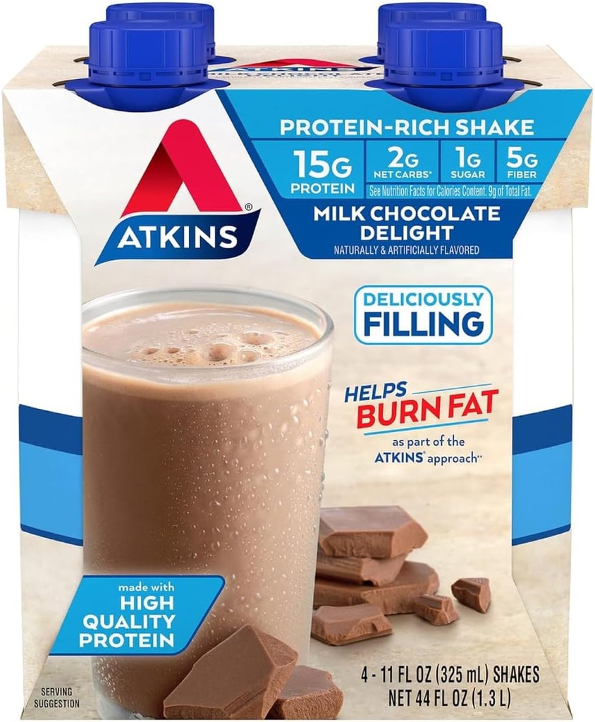 호박 우유 초콜렛 Delight 단백질 Shake, 15g 단백질, 낮은 글리세라이드, 2g 순수한 Carb, 친절한 1g 설탕, Keto 4 조사