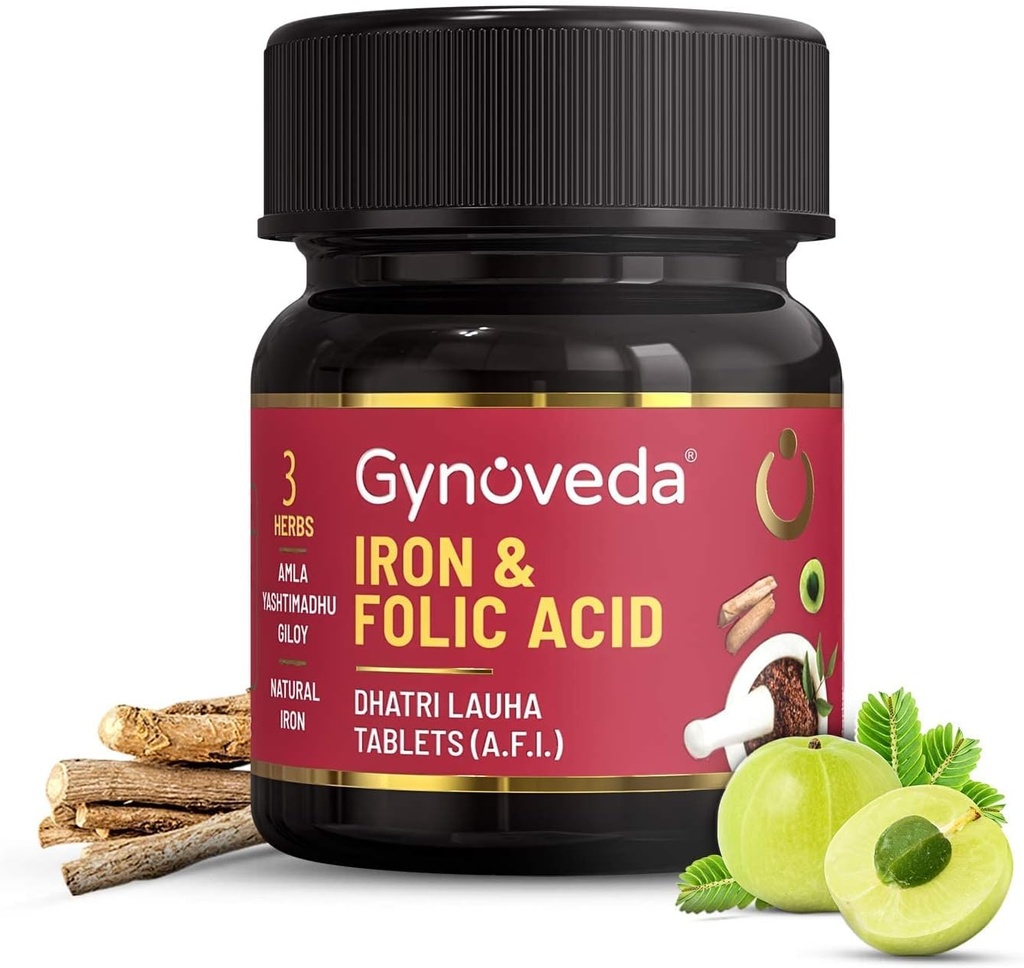 철 Folic 산 보충교재 1 병, 60의 정제