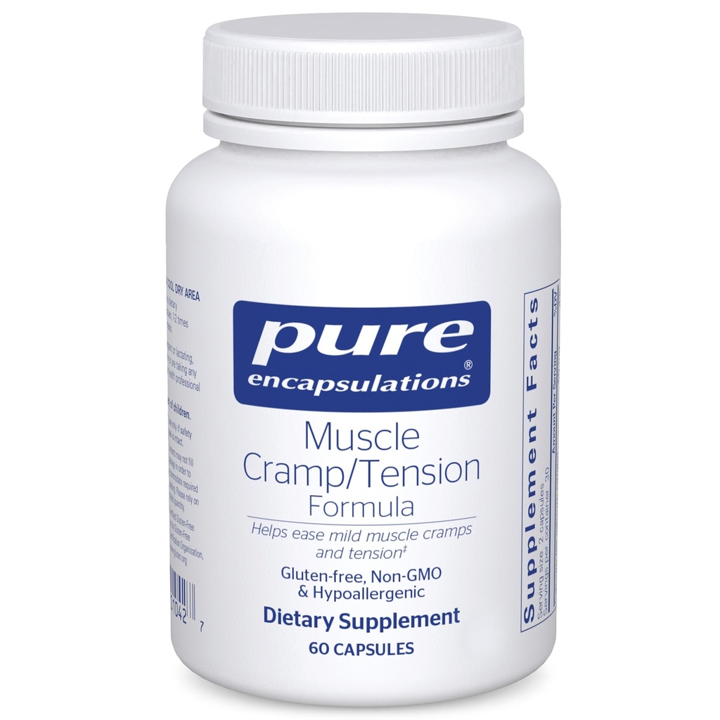 Pure Encapsulations Muscle Cramp/Tension Formula | 갑상선 근육 Cramps/Tension을 줄이기 위한 Hypoallergenic 보충 | 60 캡슐