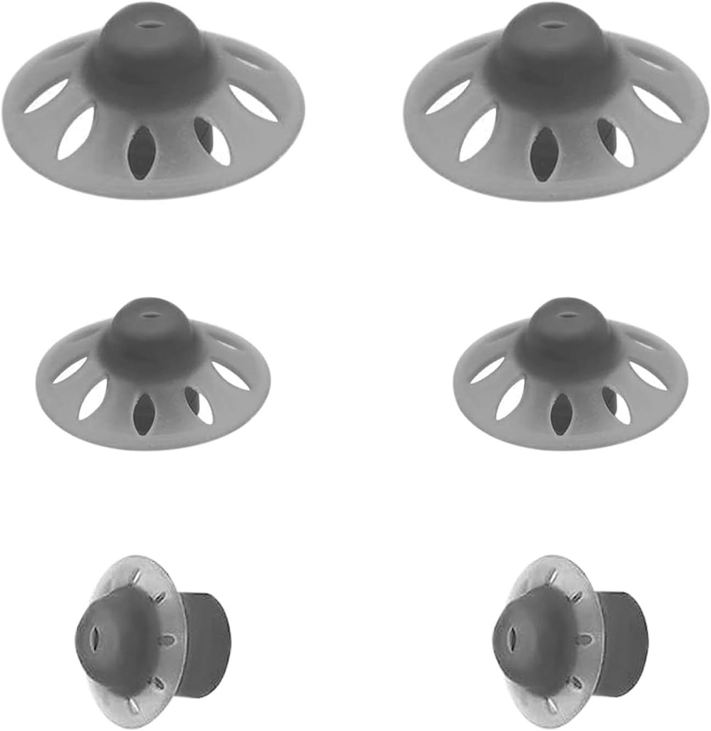6Packs-Starkey Hearing Aid Domes Open Oticon Hearing Aid Domes Phonak Marvel & Paradise RIC BTE Models SDS 4.0-Black과 호환되는 작은 중간 큰 3 크기