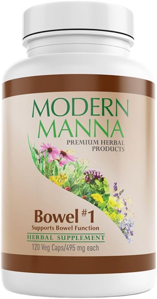 Bowel #1 : 변비 완화 포뮬러 - 자연적인 초본 Laxative - Gentle, 효과적이고, Harsh 부작용 없음 - 호흡, 가스 및 부유물을 완화 - Vegan (60 일 공급, 120 캡슐)