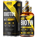 액체 Biotin & 교원질 머리 성장 하락 60,000mcg - 남자 & 여자를 위한 Biotin와 액체 교원질 보충교재 - Glowing 피부 지원, 건강한 머리 & 못 성장 - 2oz