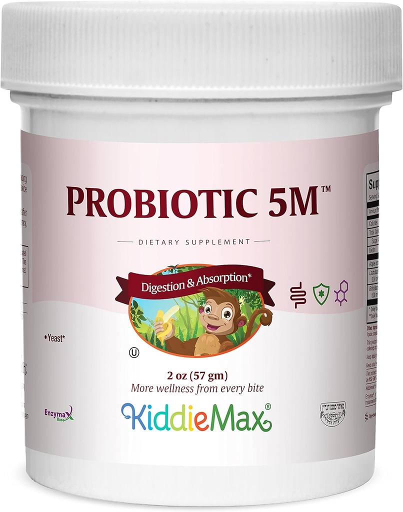 Maxi 건강 KiddieMax Probiotic 5M - Acidophilus - 건강한 소화 Flora - 2 Ounce 분말 - Kosher