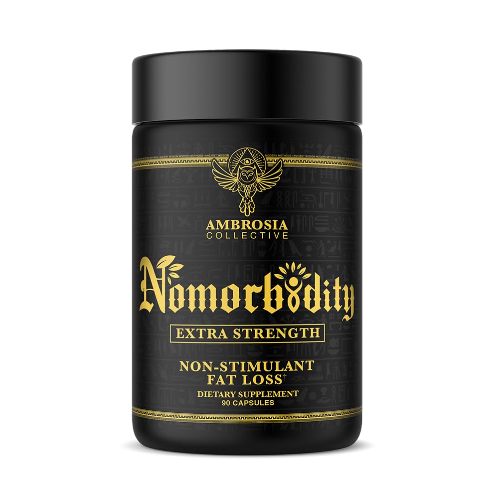 Ambrosia Nomorbidity Advanced Appetite Control & Hunger Management Formula | KSM-66 Ashwagandha, Garcitrin 및 Thinogen과의 Appetite Suppressant & Mood 지원