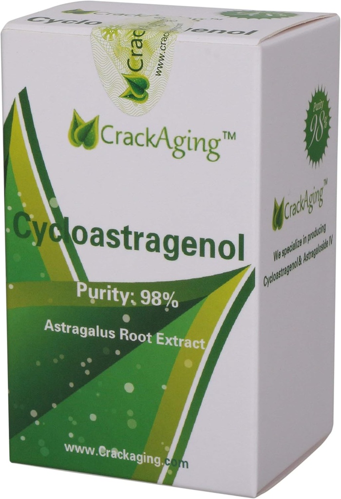 초 흡수 Cycloastragenol 98% 노화 방지 보충교재|Telomere Nutritional 10mg 60 Veggie 캡슐 2 병