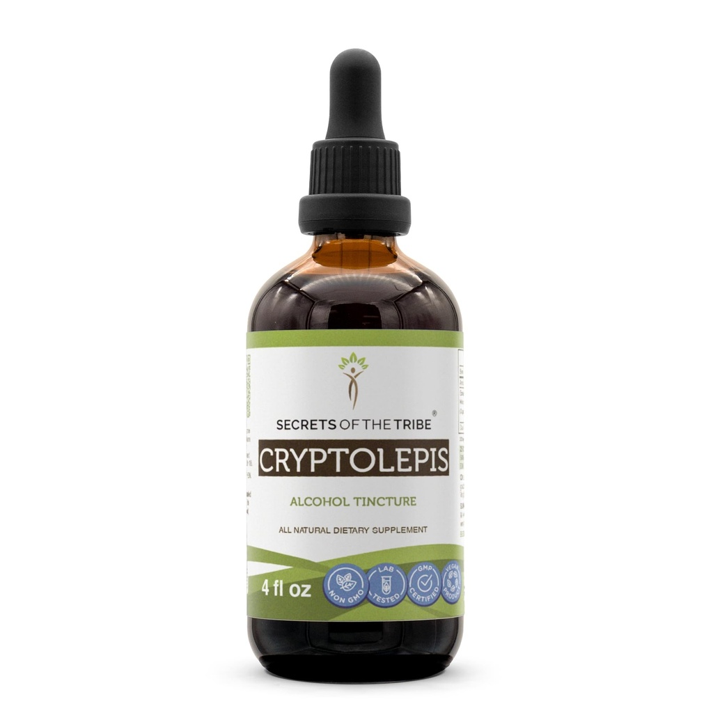 Tribe Cryptolepis Tincture 알코올 추출물의 비밀, 높 순수성 초본 하락, Wildcrafted Cryptolepis Sanguinolenta 4개 oz에게서 한 Tincture