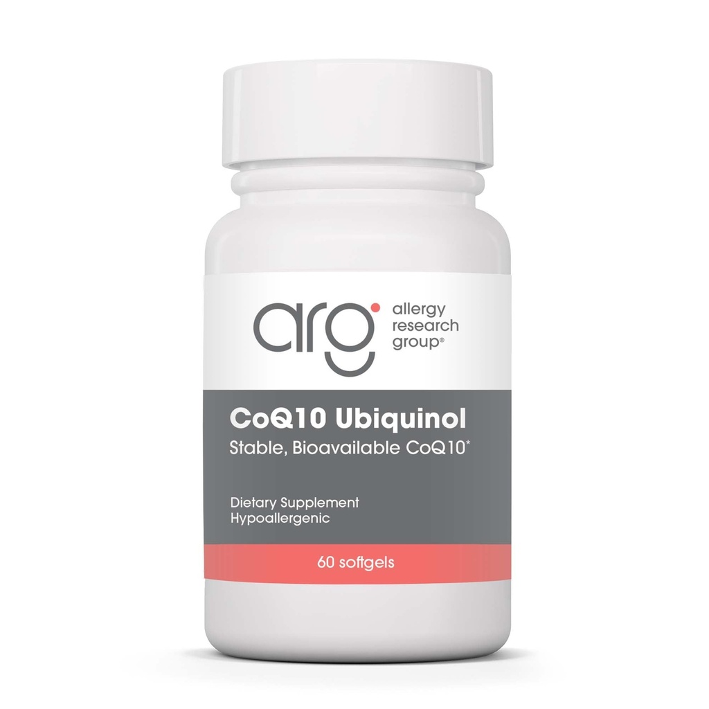 알레르기 연구 그룹 CoQH-CF Ubiquinol 100mg 보충교재 - Un-Oxidized CoQ10의 지원 심혈관 건강, 면역 체계 지원, 안정, 생물 유효한, Softgels - 60 조사