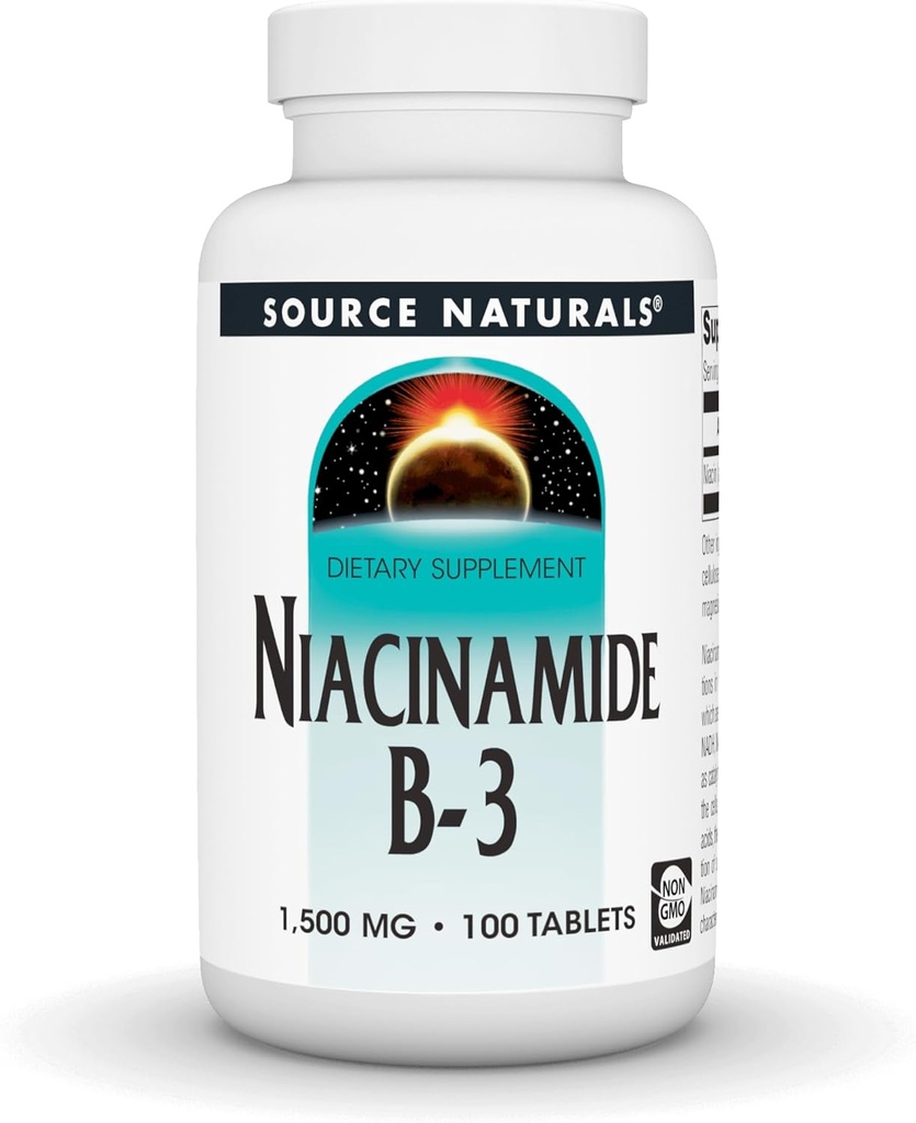 근원 자연적인 Niacinamide B-3-1500 mg의 100개의 정제