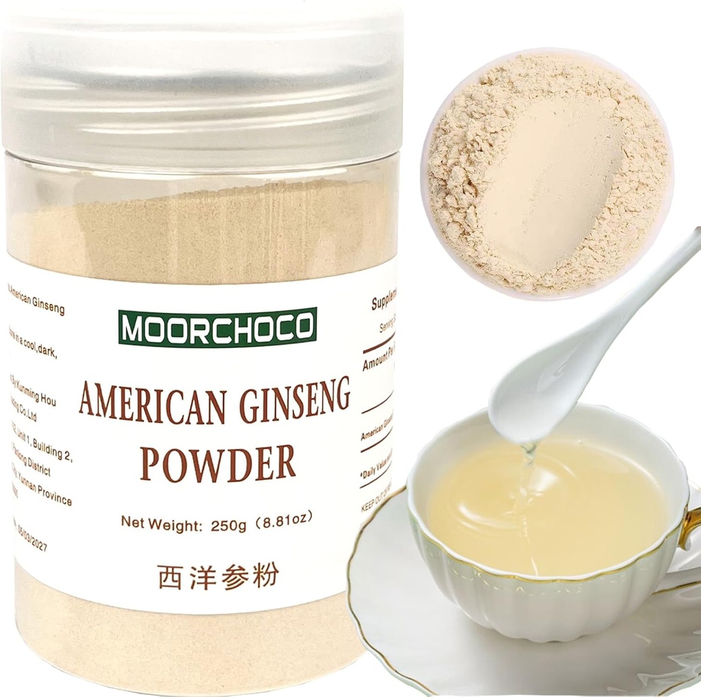 西 - - 8.81 온스 인삼 분말 위스콘신 인삼 뿌리 분말 - Non-GMO, 글루텐 무료 분말 - 부드러운, 베이킹, 티에 대한 미국 인삼 초본 보충 사용