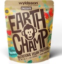 Vegan Protein Powder (1kg) - 28 서빙 - Wyldsson의 EarthChamp - 공장 기반 초콜릿 단백질 분말 Shake - Dairy Free - Lactose Free (Choc)