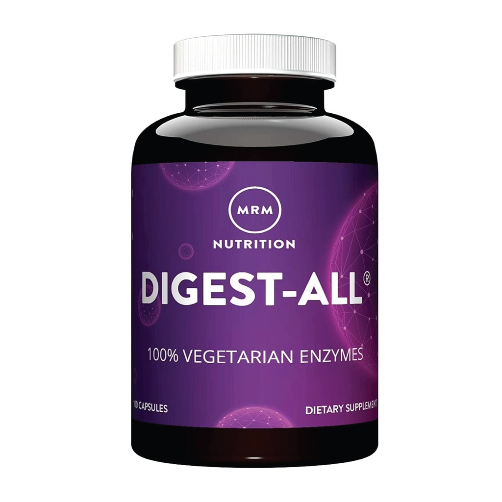 MRM Nutrition Digest-All ® | Digestive Enzymes | 향상된 소화 및 흡수 | Lactase + Amylase + Lipase| Bloating and Gas에 대한 도움말|100% 채식 | 글루텐 프리 | 50 서빙