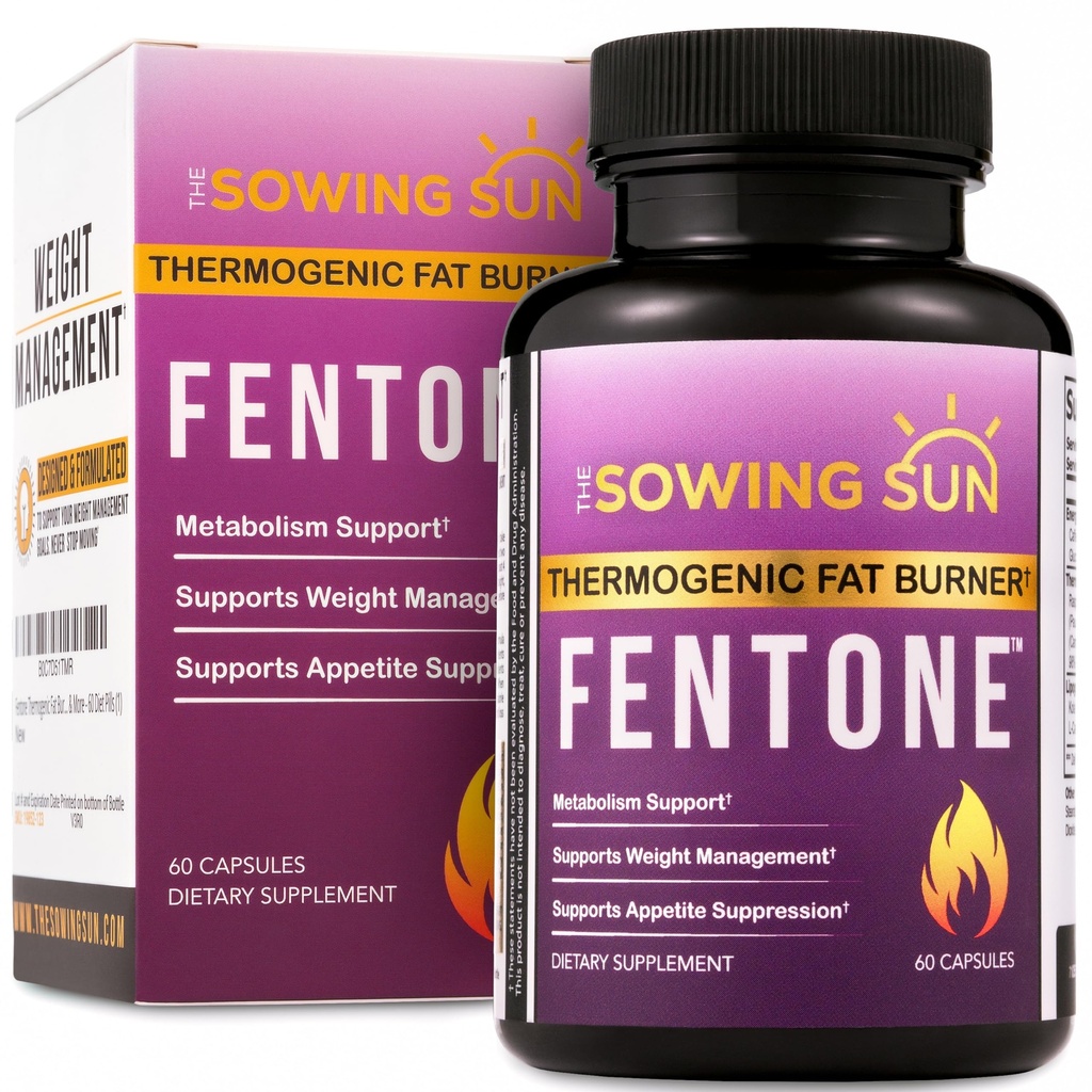 Fentone Thermogenic 뚱뚱한 가열기 에너지 부스터, 식욕 억제제, 임상적으로 장식된 체중 감소, 뚱뚱한 불타는, Phenylethylamine HCl, L Carnitine, Ketones - 60 다이어트 알약 (1)