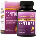 Fentone Thermogenic 뚱뚱한 가열기 에너지 부스터, 식욕 억제제, 임상적으로 장식된 체중 감소, 뚱뚱한 불타는, Phenylethylamine HCl, L Carnitine, Ketones - 60 다이어트 알약 (1)