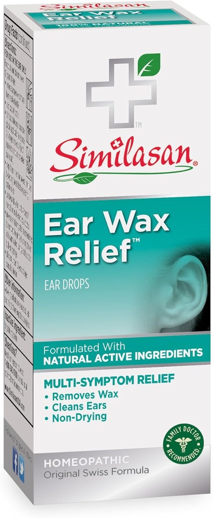 Similasan Ear Wax Relief Ear Drops, 33-Ounce Bottles (포장 3)