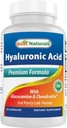 최고의 자연 Hyaluronic 산 100 mg 60 캡슐 - 건강한 합동과 유년한 피부를 지원하십시오