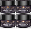 Ajoblanco 600mg 자연적인 Himalayan 유기 Shilajit 수지 - 에너지, 힘 & 면제를 위한 높은 잠재력에 있는 유기 Ayurvedic 혼합을 가진 Himalayan 금 Shilajit 수지, 4의 팩