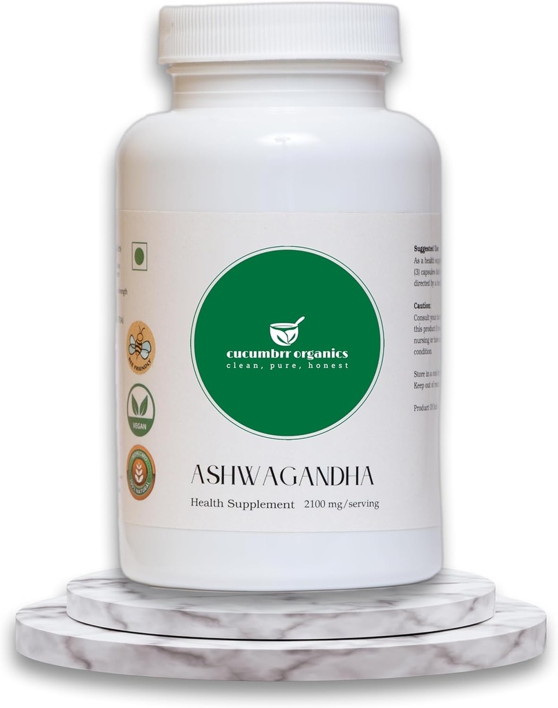Ashwagandha 뿌리 추출물 보충교재 - 100개의 캡슐, 서빙, 유기, Vegan, 비 GMO, 글루텐 자유로운, 긴장 기복 & 면역 지원 당 600mg