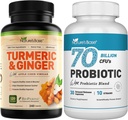 자연의 기초 심황 & 생강 240 ct + Probiotics 70 억 CFU 30 c