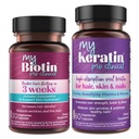 순수성 제품 뭉치 - MyBiotin ProClinical + MyKeratin 진보된 머리 치료 MyBiotin ProClinical (Biotin, MB40X 모체, Astaxanthin) - MyKeratin (다음 세대 Keratin 머리, 피부 & 못)