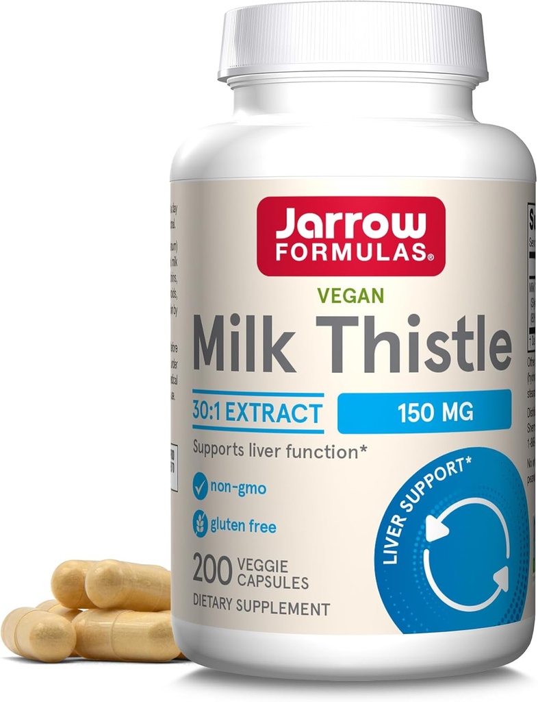 Jarrow 공식 우유 이틀 150 mg - 200 Veggie 캡슐 - 산화 방지제 지원 면역 반응, 간기능 & 글루타티온 - 200까지 서빙