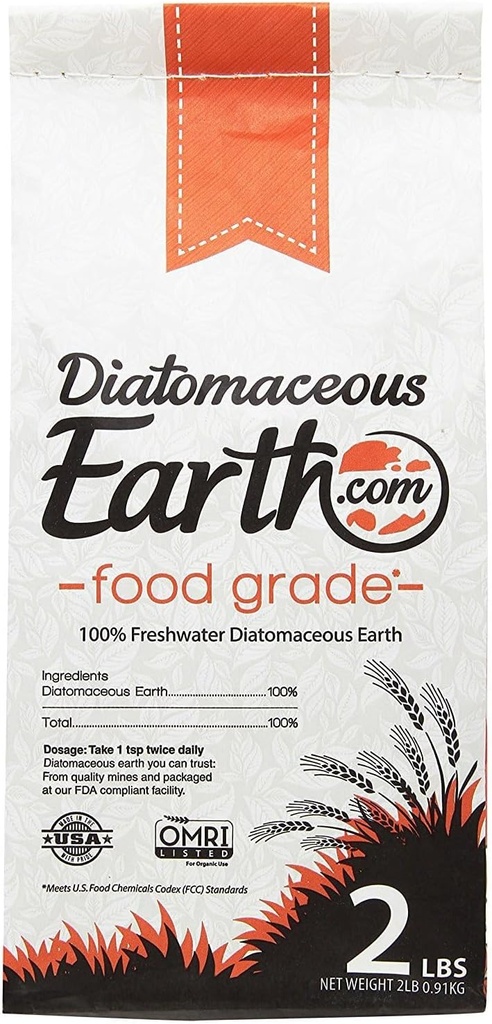 DiatomzyEarth 2 Lbs 음식 급료 - 100% 유기 모든 자연적인 Diamateous 분말 - 인간을 위한 당뇨병은 아이들의 주위에 안전합니다 - 자유로운 간첩을 포함합니다