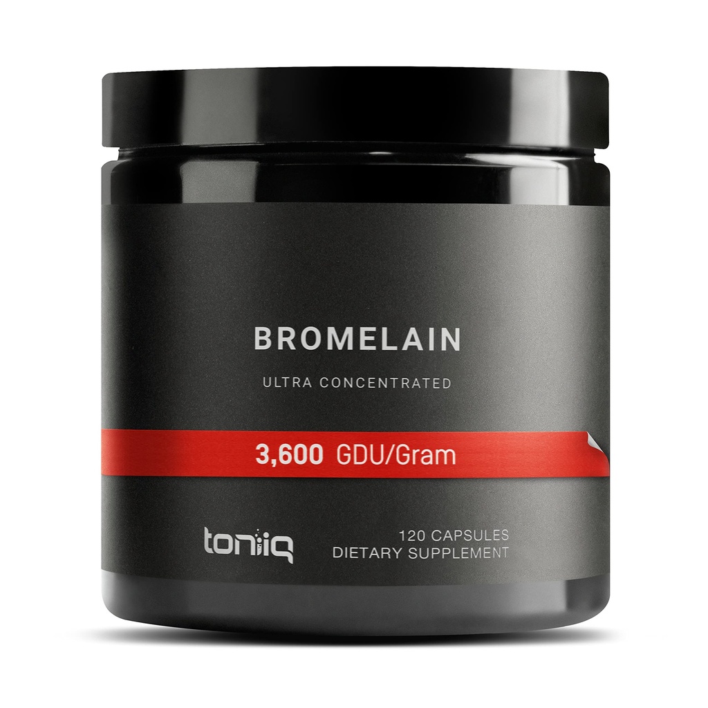 초고 강도 Bromelain 500mg - 3600 GDU / Gram - 고농도 및 생물 사용 가능 - 세 번째 부품 테스트 공식 - 120 채식 캡슐 - 120 용기 당 서빙 - Bromelain 보충