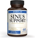 Sinus 지원, 진보된 공식, 도움 지원 Sinus 건강, 60의 캡슐 1 달 공급