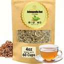 순수 인증 유기농 샴푸가다 뿌리 차 | 컷 & 시프트 4oz Non-GMO Non-Irradiated Ashwagandha Tea for Women & Men Adaptogenic Wellness | 허브 주입 및 캡슐에 대한 아니아 소미 페라