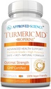 승인 된 과학 심황 MD - BioPerine & 95 % 표준화 심황 Curcuminoids - 60 캡슐 (1 개월 공급)