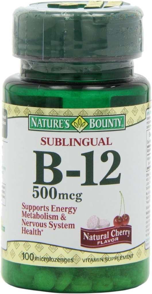 성격 Bounty 비타민 B-12 500 mcg, 100 ea (3의 포장)