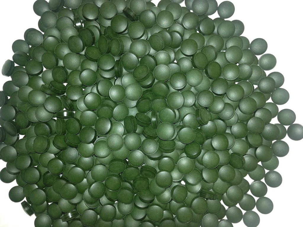 익지않는 힘 토르의 망치 (400의 정제, 순수한 chlorella/spirulina 혼합), 유기 상표