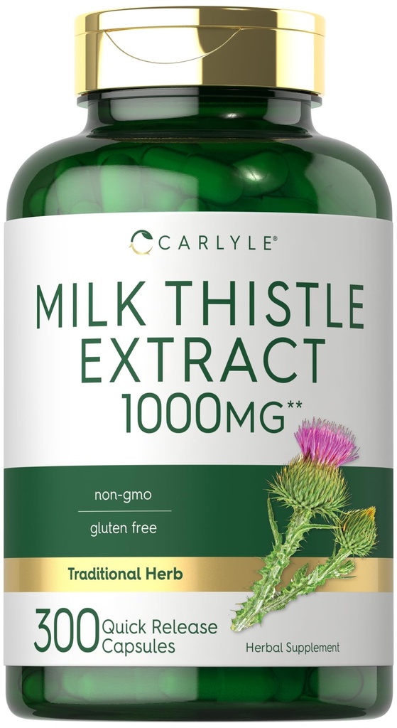 Carlyle Milk Thistle | 300 캡슐 | 비 GMO, 글루텐 프리 추출물