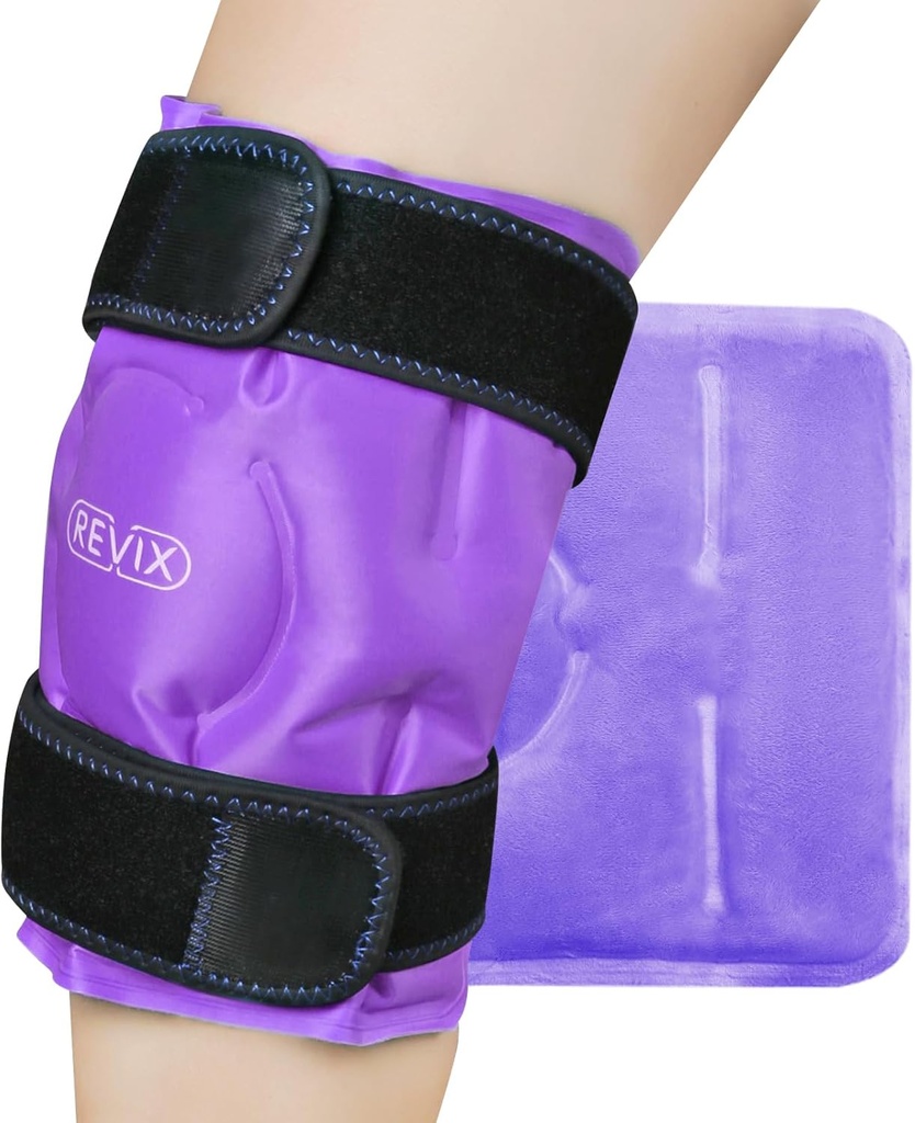 Injuries Reusable, Swelling, Bruises, Injuries, Arthritis, Hands-Free 신청을 위한 찬 압축 치료를 가진 젤 얼음 포장을 위한 REVIX 무릎 얼음 팩