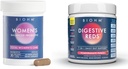 BIOHM 여성 프로바이오틱스 30B CFU & 210 oz Essential Digestive Reds Powder Bundle, 포괄적인 Gut & Vaginal Health Support, 항산화제, 효소, 비타민 풍부