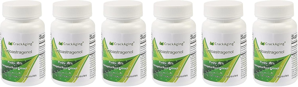 부수는 최고 흡수 Cycloastragenol 98% 노화 방지 & Telomerase 활성제 보충교재 (5mg 180 캡슐)