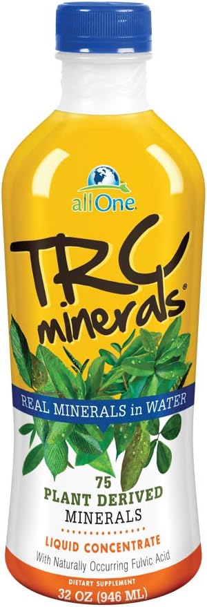 allOne TRC 광물 액체 | 불확실한 | 총 75개의 식물 파생된 추적 무기물의 스펙트럼 | 32oz