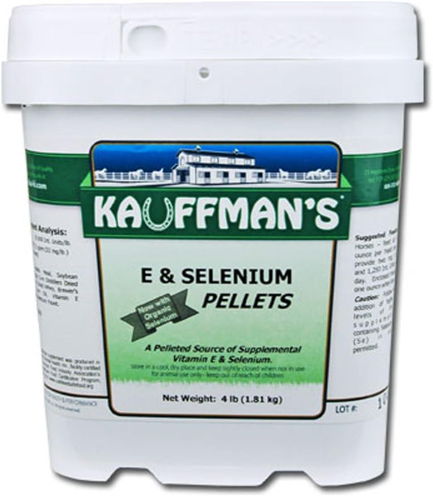 Kauffman의 동물 건강 비타민 E & 셀렌 펠릿 4 lb