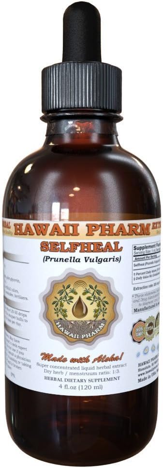 Selfheal 액체 추출물, 유기 selfheal (Prunella Vulgaris) Tincture, 초본 보충교재, 미국, 4 fl.oz에서 만드는 하와이 Pharm