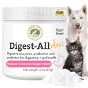 Digestive Enzymes & Prebiotic Fiber - 2 Oz - Digestive Health, Anti Diarrhea & Gut Support를 위한 매일 Cat & Dog Probiotics
