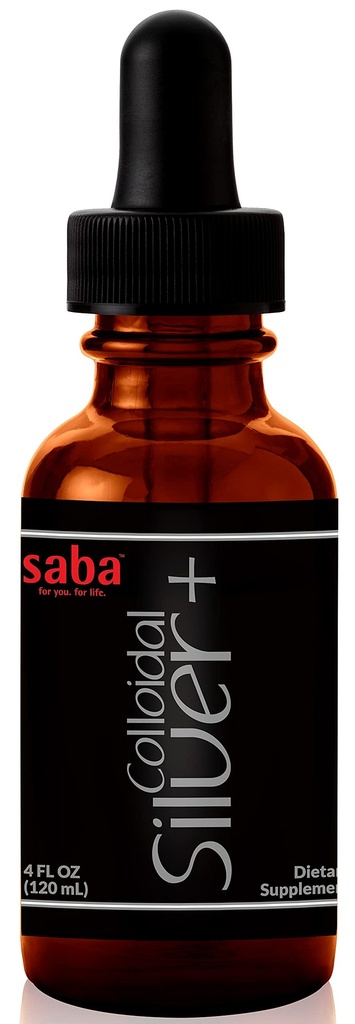 Saba Colloidal Silver 50PPM, 4Fl Oz.- Seasonal Wellness, Immune Support -이 멀티 사용 제품은 여러 가지 생명의 작은 Accidents에 적합합니다. 그것은 모든 가구 -24 서빙에 있어야합니다.