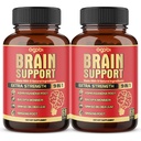 agobi 9in1 두뇌 지원 보충교재 - 2 팩 60는 Ashwagandha, Panax Ginseng, Gotu Kola, Ginkgo, 까만 고추 & 더 많은 것을 혼합했습니다 - 정확도, 초점, 기억 & 에너지 생산 지원