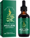 일반 Mullein 잎 추출물 - Lung Aid & Purifier - 호흡 지원 및 Gentle Lung Cleanse - 건강한 호흡 - 자연 및 안전 - 빠른 흡수 - 채식 - 60ml, 1 개월 공급