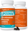 2000 MG Liposomal Nicotinamide Riboside는 TMG & Pterostilbene, 높은 생물 분해성 NAD+ 밀어주기 보충교재, 에너지, 면역력, 나이 저항, 120 Softgels를 위한 Niacinamide에 우량한 보충합니다
