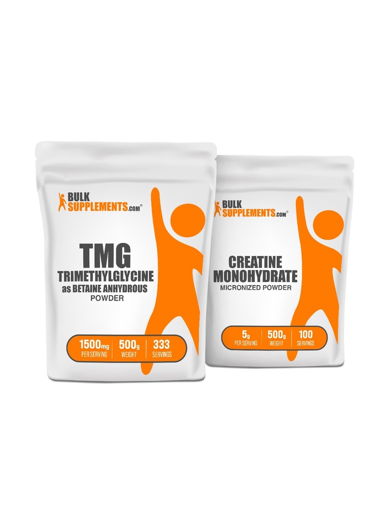 BulkSupplements Trimethylglycine (TMG) 500g + Creatine 500g 번들
