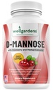 Cranberry Extract 100 % 순수 D-Mannose - Cleanse Impurities, Natural Urinary Tract Health, Liver 및 Bladder 지원 캡슐, Non-GMO 도움말