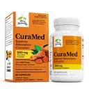 Terry Naturally CuraMed 500mg - 뇌 및 면역 건강 지원을위한 산화 방지제 보충 - Curcumin 및 Turmeric Essential Oil과 보충 - 초본 Liver 지원 - 60 Softgels