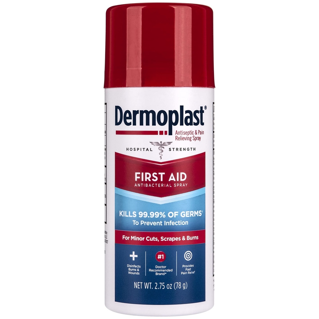 Dermoplast 첫 번째 원조 스프레이, 진통제 & 민들레 컷, 스크랩 및 화상, 2.75 Ounce (포장 월병)