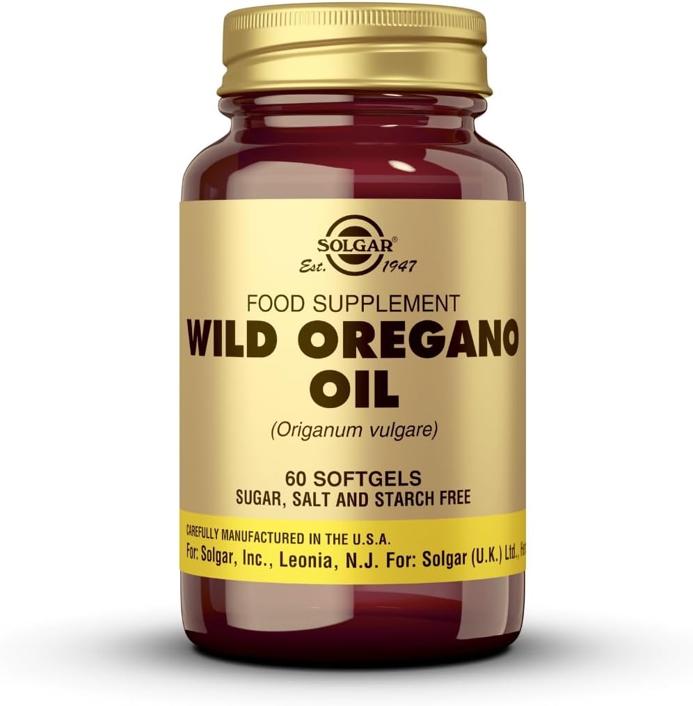 Solgar 야생 Oregano 오일, 60 Softgels - 농축 - 면역 지원 - 비 GMO, 글루텐 무료, 낙농 무료 - 60 서빙