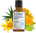 N Labs Arctic Blast Premium Topical Pain Relief Drops - 빠른 흡수 DMSO, Menthol & Camphor, 무릎, 어깨, 관절 및 근육 통증 - 냉각 Rub 공식 - 미국에서 만든 - 1 fl oz